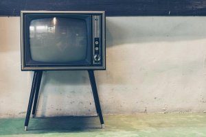 cathode ray tube television set